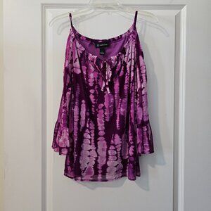 INC International Concepts 3/4 sleeve beachy top